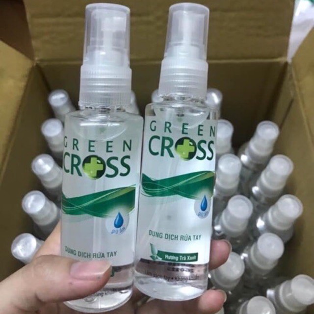 Xịt Rửa Tay Khô Green Cross Kháng Khuẩn Khử Mùi-70ml-Chính Hãng