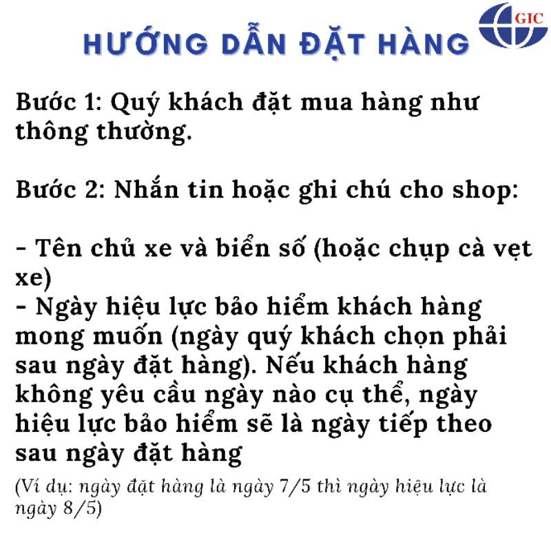 [Mã LT50 giảm 50k đơn 250k] TOÀN QUỐC [Voucher giấy] Bảo Hiểm Trách Nhiệm Dân Sự Bắt Buộc Xe Máy - Bảo Hiểm Toàn Cầu GIC