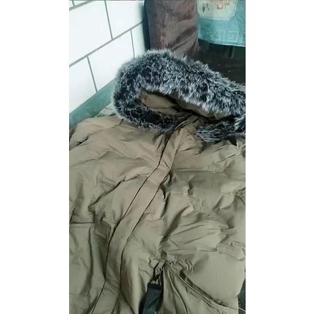Áo khoác phao nam lông vũ dáng dài