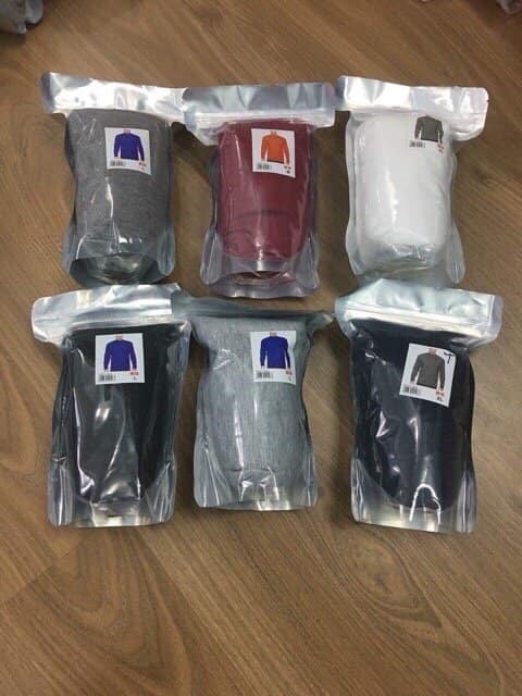 SỈ ÁO GIỮ NHIỆT NAM TRƠN MỘT MÀU CHẤT MỊN ĐẸP