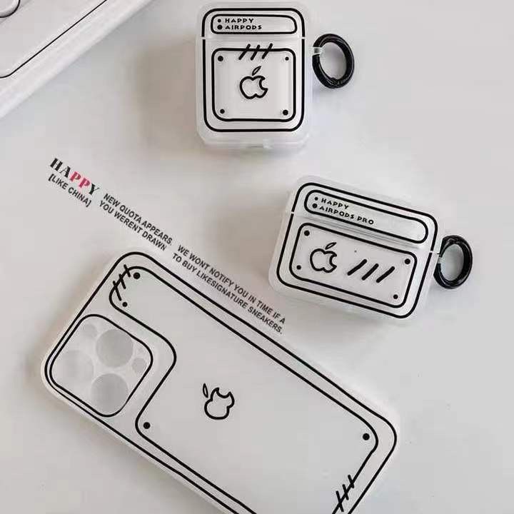 Vỏ Bảo Vệ Hộp Sạc Tai nghe không dây Airpod 1 / 2 /3 Họa Tiết Truyện Tranh Màu Trong Suốt Thời Trang
