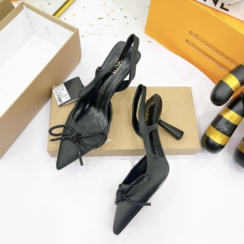 Sandal nơ đá Zara Fullbox