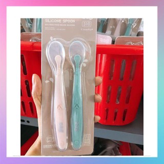 Set 2 Thìa Ăn Dặm Silicon AAG