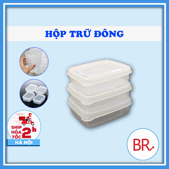 1 Hộp trữ đồ đông - hộp chia thức ăn dặm cho bé 150ml Việt Nhật 6685-1Trong Suốt - br 01285