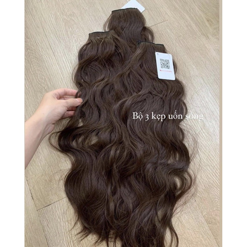 Tóc giả kẹp phím phồng xù FREESHIP🤗 sét 3 dải kẹp phím.