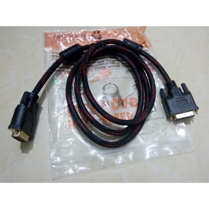 Cáp HDMI to DVI 24+1 (Loại Tốt) 2 đầu dương - Dây bọc dù siêu bền - Chiều  dài 1.5m | BigBuy360 - bigbuy360.vn