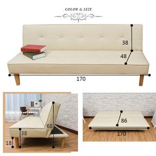 Sofa giường Đa năng BNS 2017D-Trắng Sofa Bed