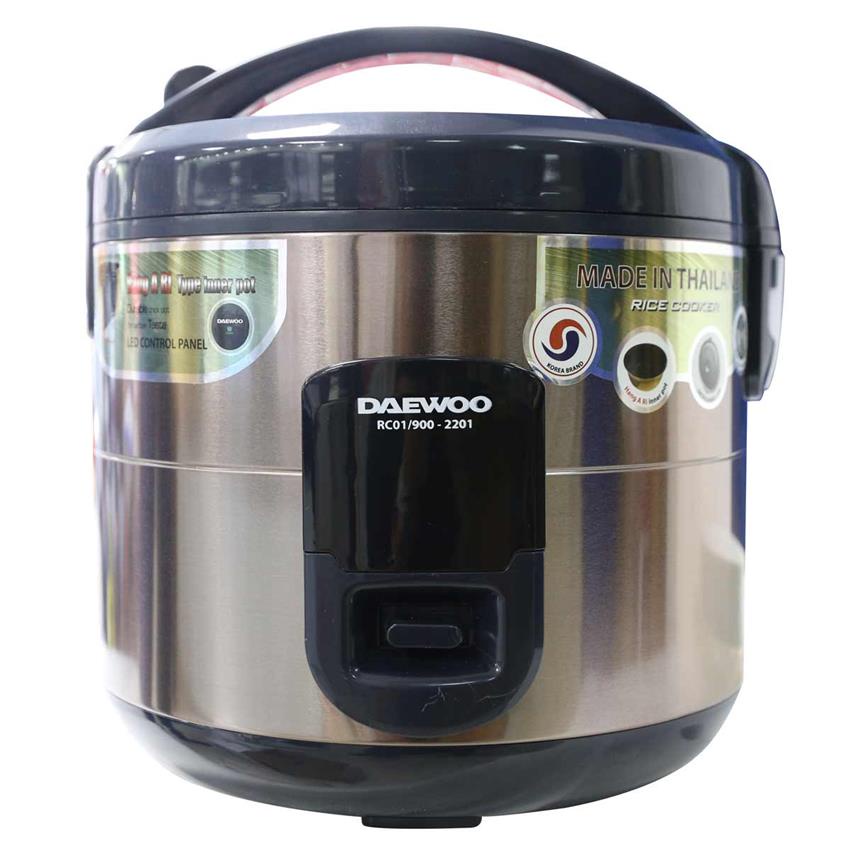 Nồi cơm điện Daewoo 2.2L kèm xửng hấp, tiết kiện điện năng, sử dụng đơn giản, bảo hành 12 tháng RC01/900-2201
