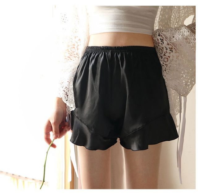 Quần ngủ lụa quần short đùi mặc nhà lụa siêu mềm mịn mát tay | BigBuy360 - bigbuy360.vn