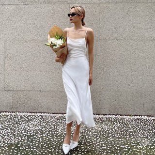 TATICHU Đầm lụa 2 dây hở lưng - Nerissa Dress