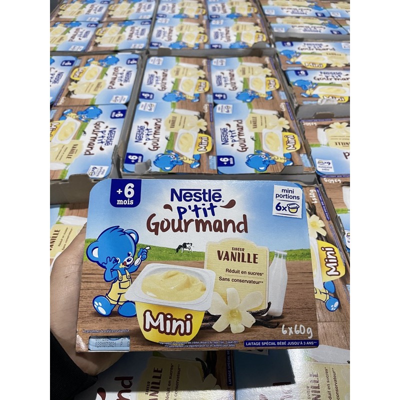Date 2/2023 Váng sữa Nestle pháp lốc 6 hũ