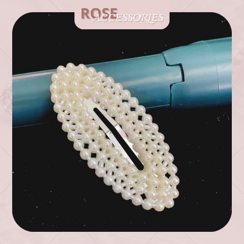 Kẹp tóc mái nữ thời trang gắn ngọc trai nhân tạo nhiều hình dễ thương Rose.Accessories mã KT24