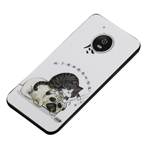 Ốp lưng silicone hình con mèo cho Motorola Moto C X4 E4 G5 G5S Plus