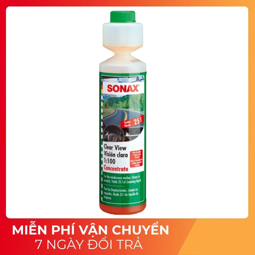 Nước rửa kính lái đậm đặc Sonax Clear View 1:100 Concentrate 250ml