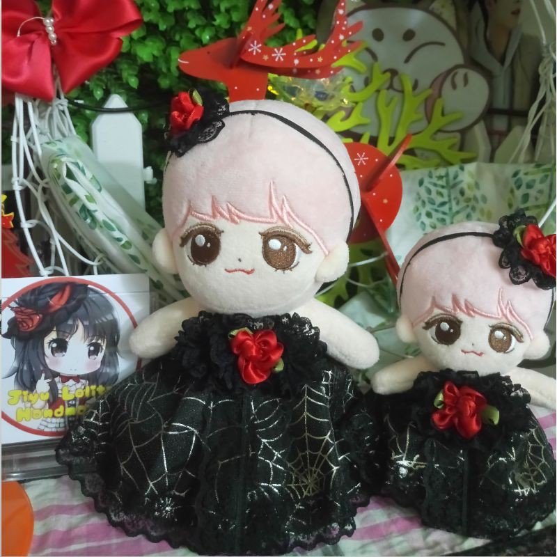 Outfit doll 15cm/17cm/20cm - Váy Halloween mạng nhện