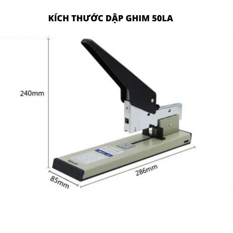 Dập ghim đại KW-TriO 50LA cỡ lớn - Máy dập ghim đại dập 240 tờ | Hàng Chính Hãng - 1 chiếc