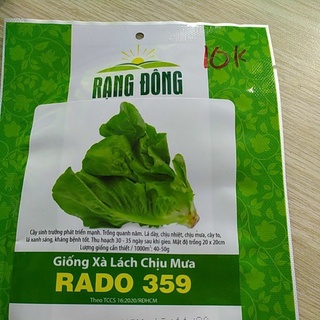 [Rạng Đông] Hạt giống xà lách chịu mưa 359 - Dễ trồng