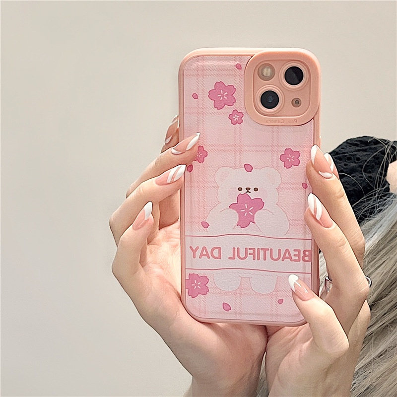 Ốp lưng iphone Ốp lưng iphone LineBear trong cạnh vuông 6/6plus/6s/6splus/7/7plus/8/8plus/x/xr/14pro/11/12/13/pro/max/plus/promax Dinuo case