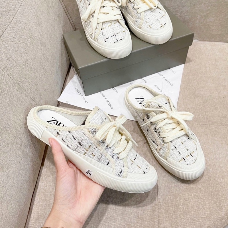 Sục thể thao nữ màu sữa siêu xinh, siêu hot hàng vnxk (phom to)