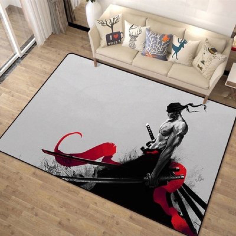 video [120x160cm]Thảm trải sàn ONEPIECE - LUFFY  trang trí nhà