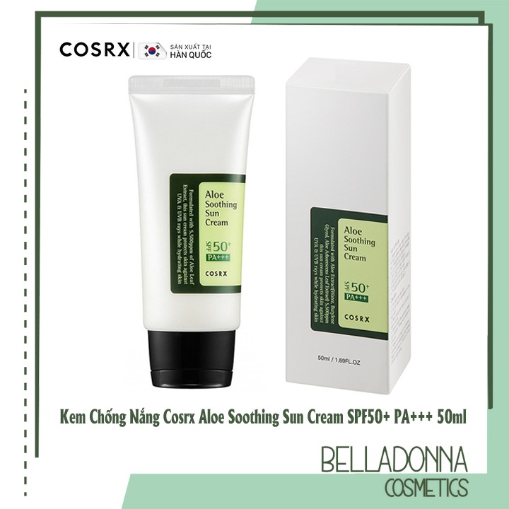 Kem Chống Nắng Cosrx Aloe Soothing Sun Cream SPF50+ PA+++ 50ml