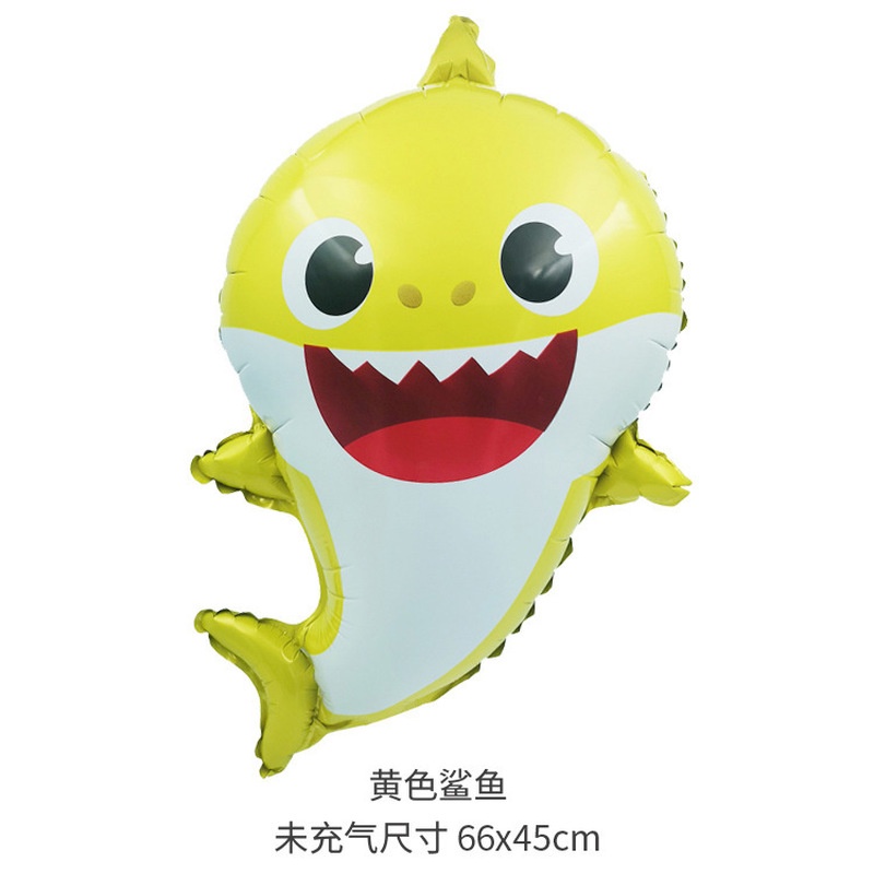 [Hàng Có Sẵn] Bong Bóng Hình Cá Mập Trang Trí Sinh Nhật Cho Bé