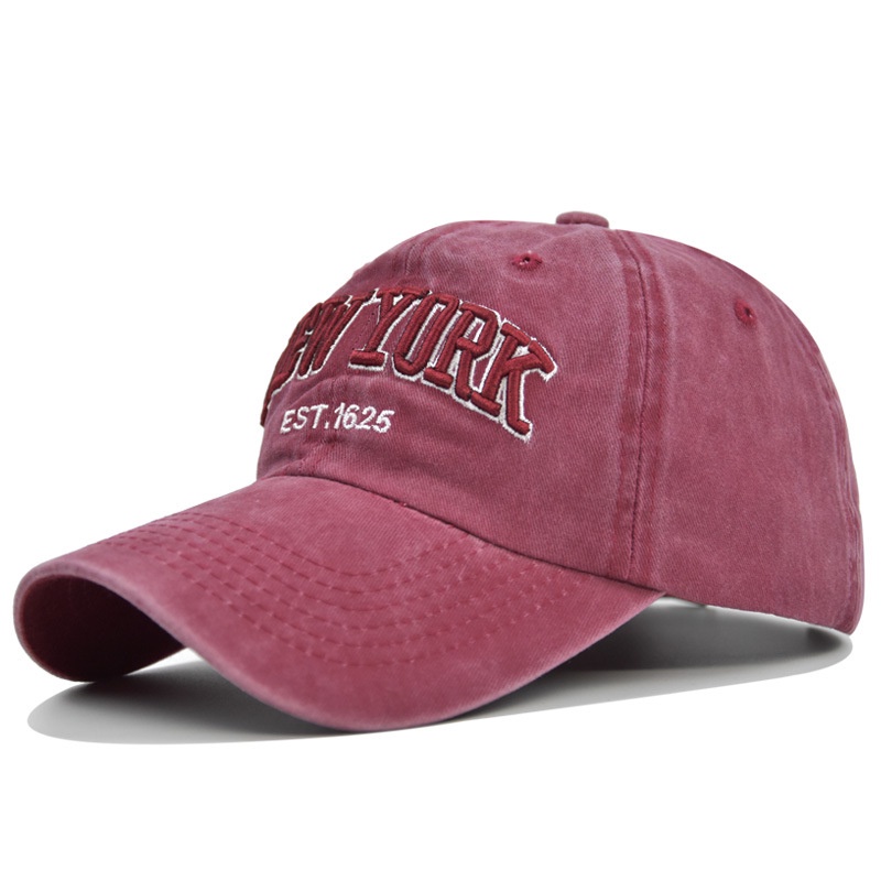 Mũ Lưỡi Trai Thêu Chữ New YORK 19131 Phong Cách Retro