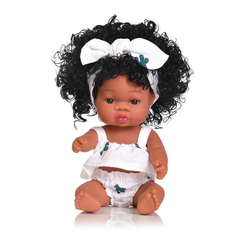 Giường Ngủ Cho Búp Bê Sơ Sinh Màu Đen Phong Cách Châu Phi