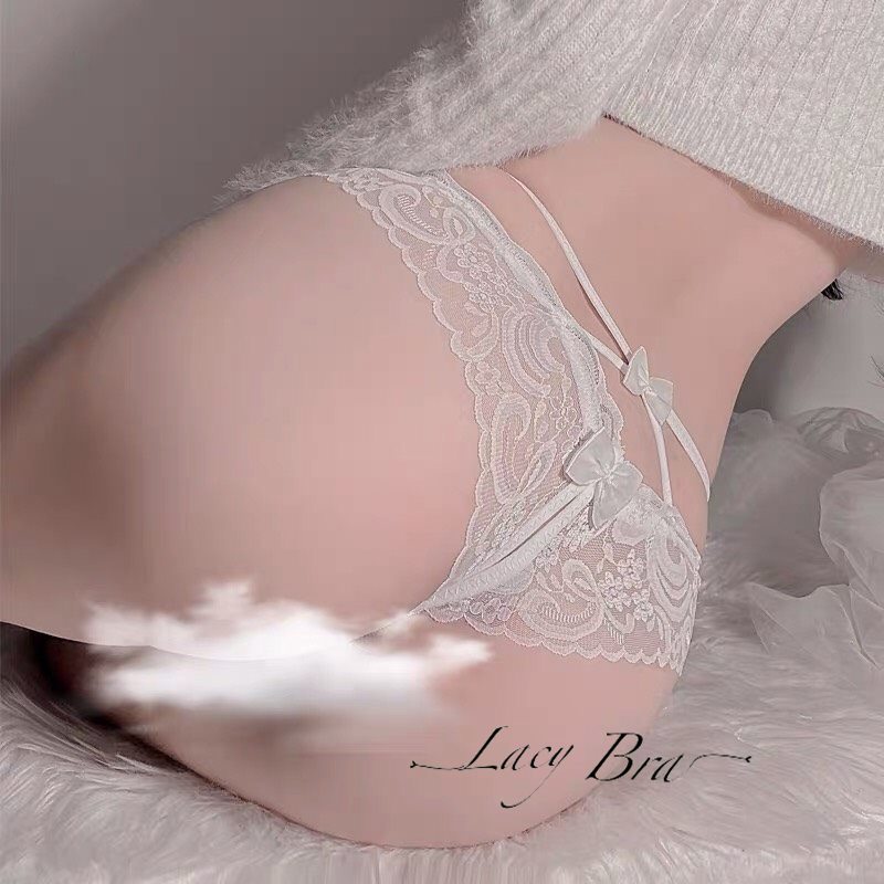 Quần Lót Ren Lọt Khe Không Đũng Hở Đáy Cạp Dây Chéo Đính Nơ Gợi Cảm Lacy Bra - QL43 | BigBuy360 - bigbuy360.vn