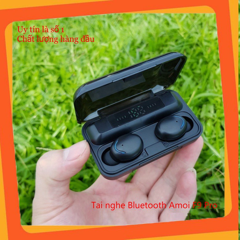 Tai Nghe Bluetooth Không Dây Nhét Tai 5.0 Amoi F9 Pro Nút Cảm Ứng Kiêm Sạc Pin Dự Phòng bobstore01 | BigBuy360 - bigbuy360.vn