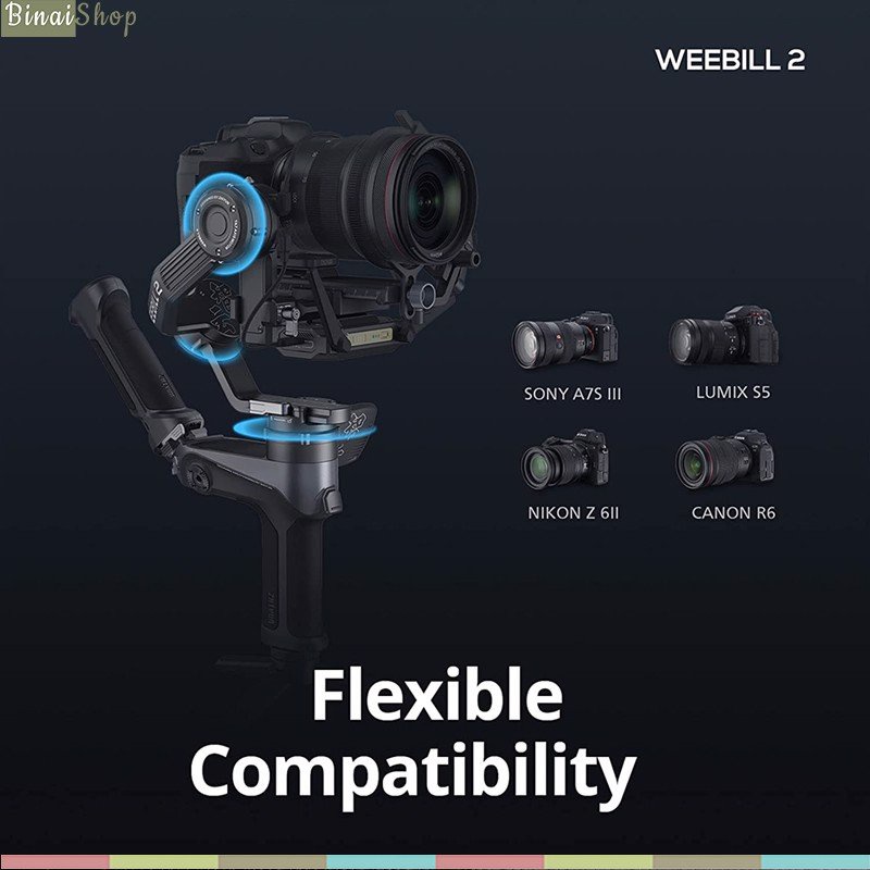 Zhiyun Weebill 2 - Gimbal Chống Rung Cho Combo Máy Ảnh, DSLR Cỡ Lớn, Hỗ Trợ Màn Hình, Theo Dõi Chuyển Động | WebRaoVat - webraovat.net.vn