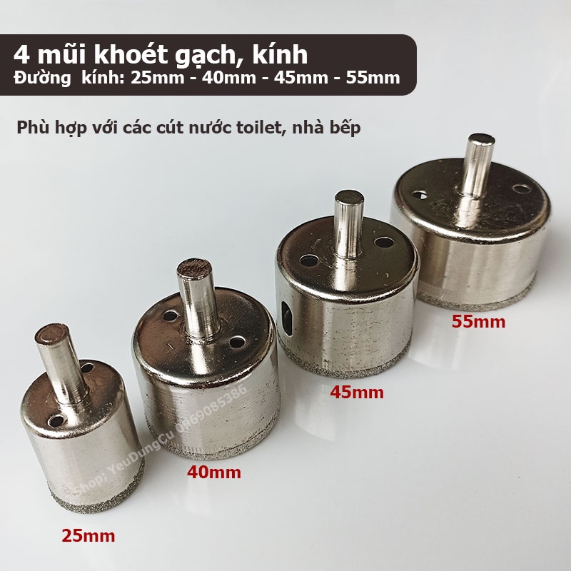 Thước lấy dấu khoan lỗ gạch Định vị khoét lỗ ống nước