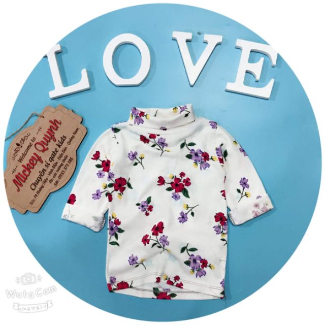 Combo 50 áo dài tay cổ lọ cho bé