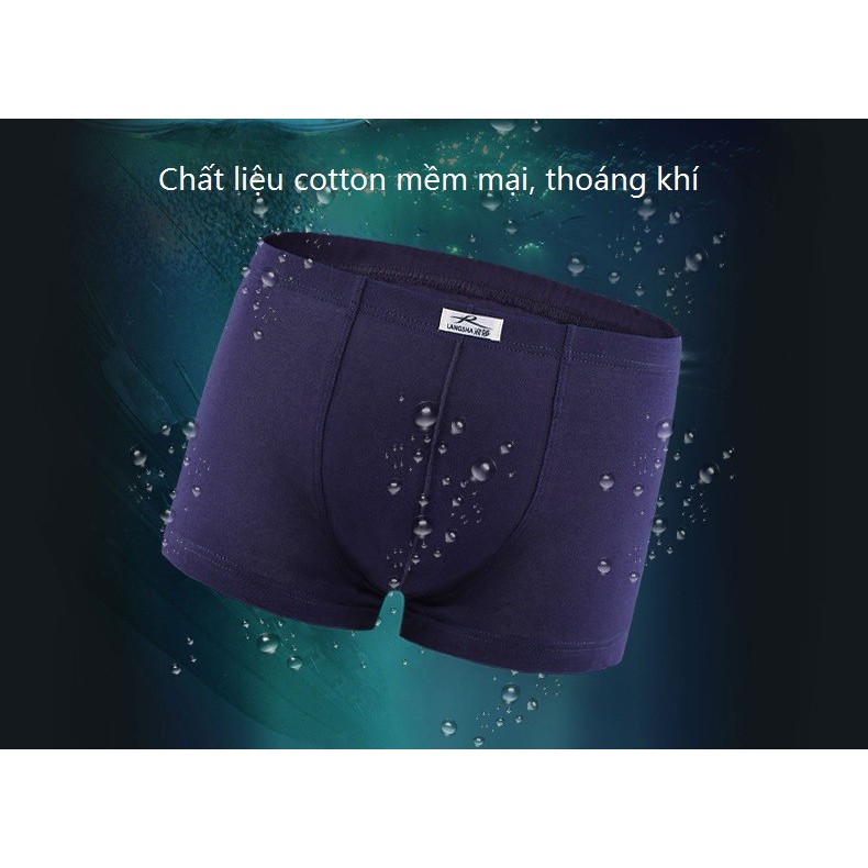 L6940 - Quần lót Boxer nam chất cotton cao cấp 4 chiếc giá 300k