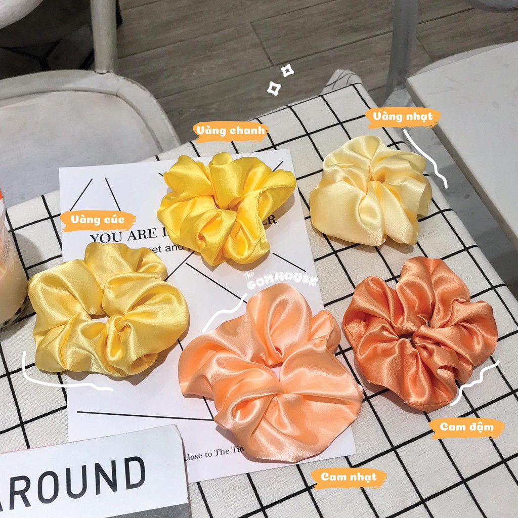 [Mã FAGOGO giảm 12% đơn 99K] (Ảnh thật) Dây buộc tóc scrunchies phi bóng | BigBuy360 - bigbuy360.vn