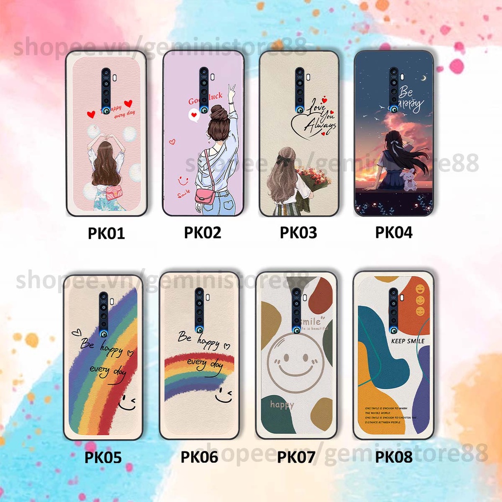 Ốp Oppo Reno 2f / Reno2 F in hình cô gái be happy trẻ trung cá tính năng động