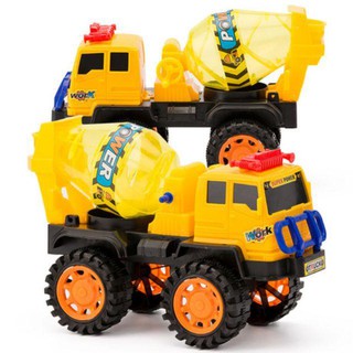 Xe trộn bê tông xoay bồn tay quay cho bé