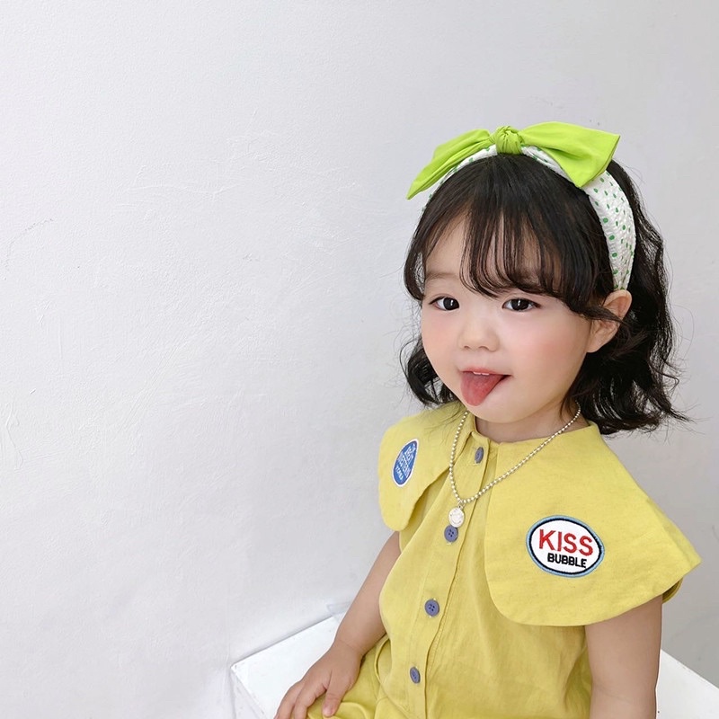 Cài nơ mùa hè tông màu nổi bật xinh tươi cho bé