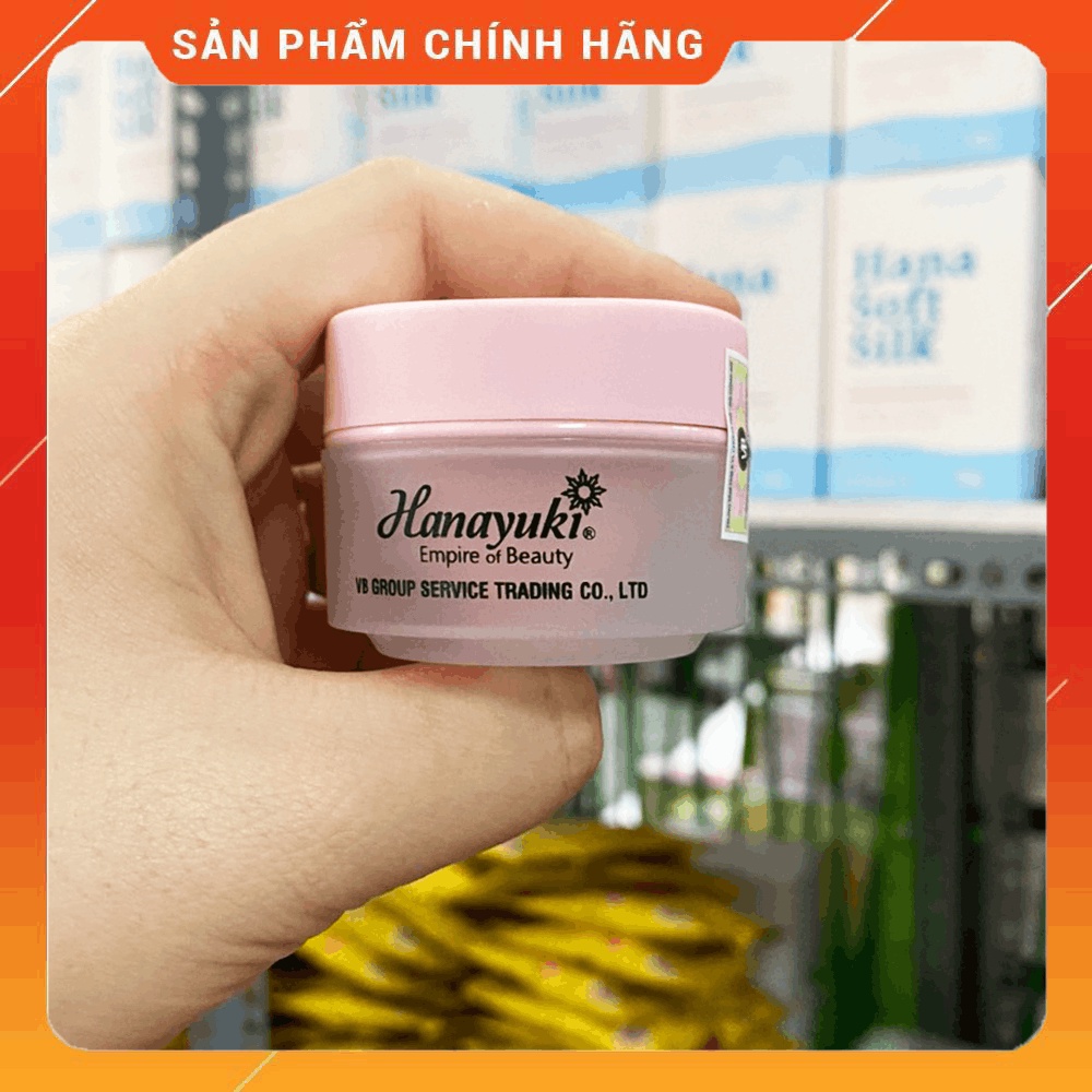 [Chính hãng] Kem face Hanayuki dưỡng trắng da ban đêm Hana White &amp; Night Mini - 8936205370049