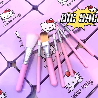 Bộ Cọ Trang Điểm 7 Cây Mèo KITTY Kèm Hộp Cao Cấp, Bộ Cọ Make Up 7 Cây Chuyên Nghiệp Mèo KITTY