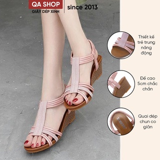 Sandal đế xuồng 5 phân, hàng cao cấp, êm chân, thiết kế sang trọng (Mã G741)