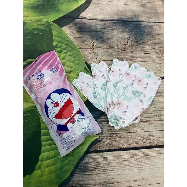 10 chiếc khẩu trang 4d trẻ em