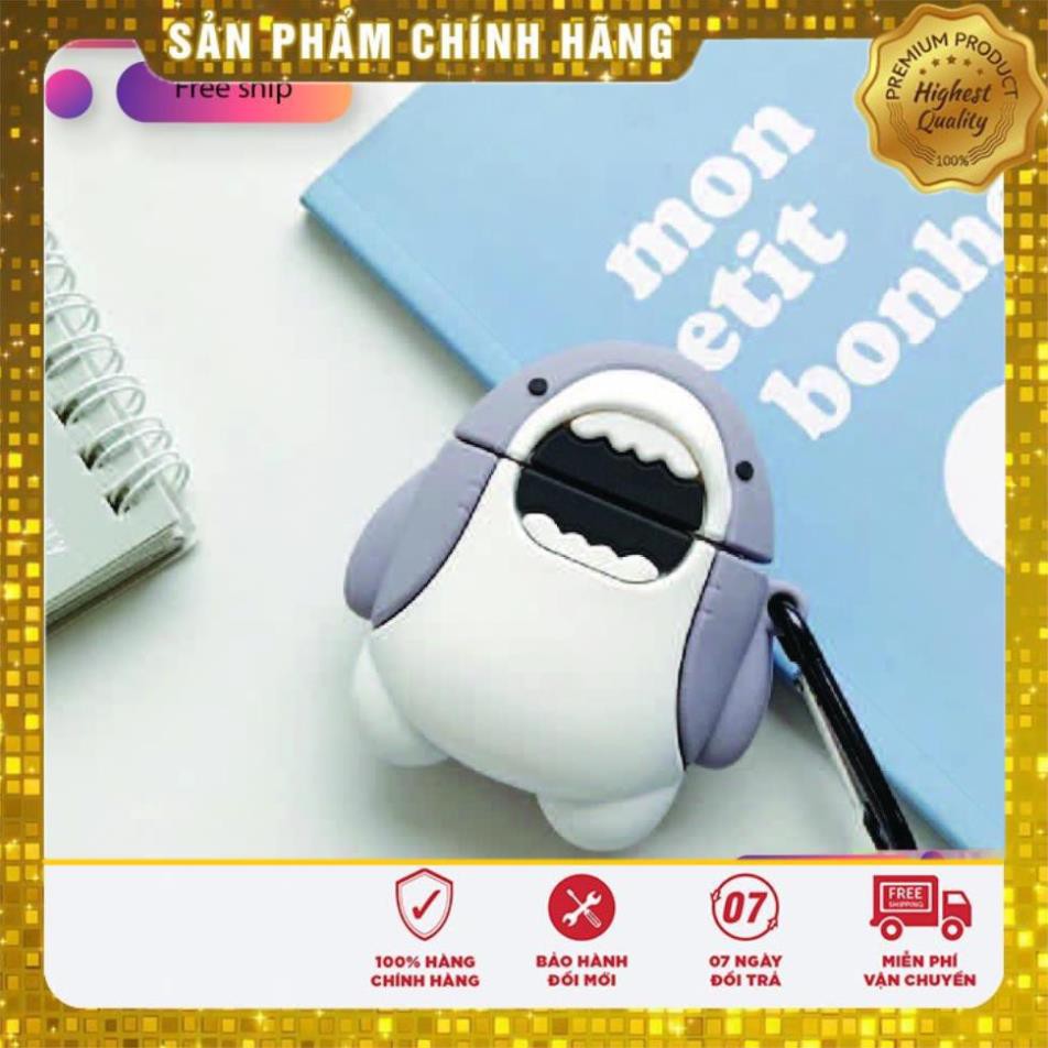 🔥 Case Ap 1/2 & Pro 🔥 Freeship 🔥 VỎ BỌC MODEL Cá Mập Cute- Case Cho Tai Nghe Không Dây (Bluetooth) | BigBuy360 - bigbuy360.vn
