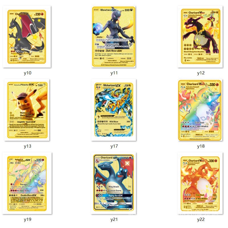 ✨✨Bộ Thẻ Bài Trò Chơi 10000 Điểm arceus vmax pokemon charizard Phiên Bản Giới Hạn