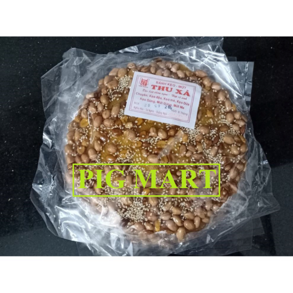 Kẹo đậu phụng mạch nha tròn 200g  kẹo đậu phộng - kẹo lạc