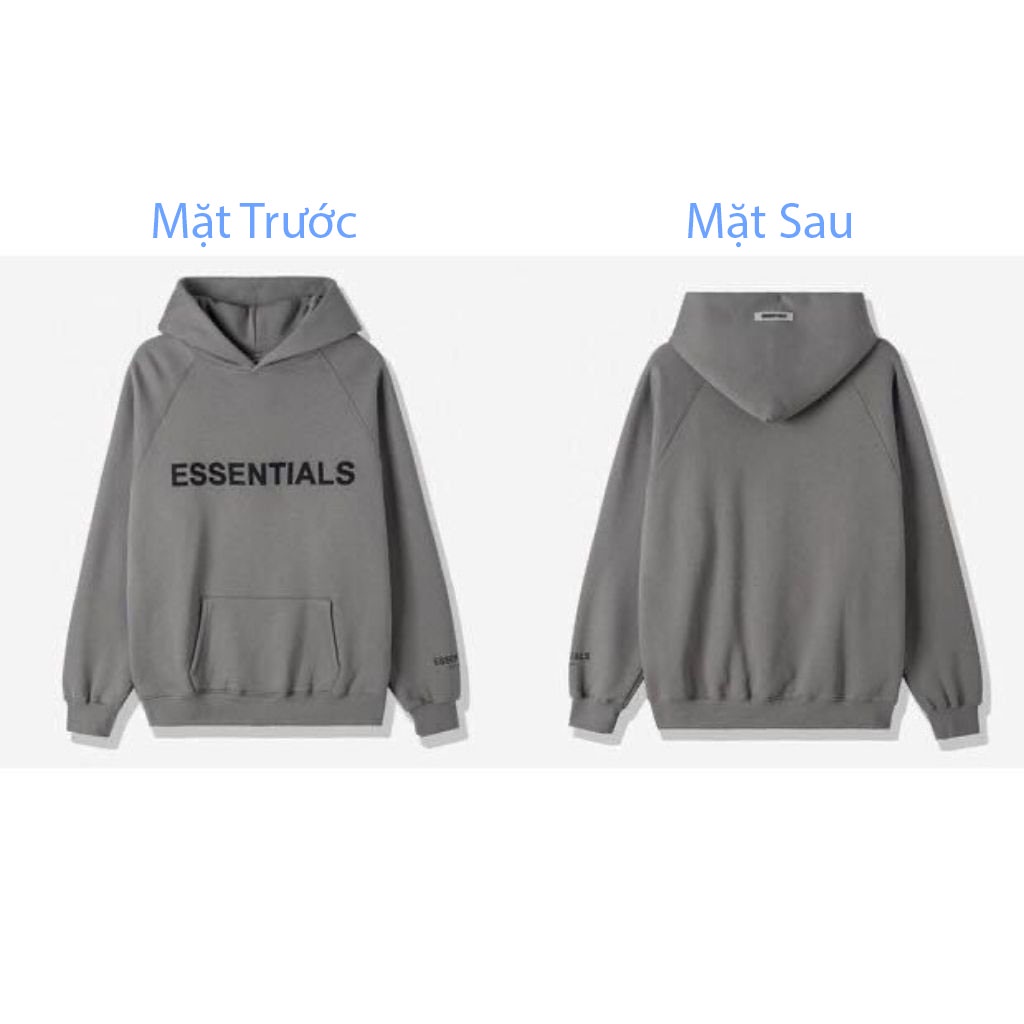 [Mã SR101512 giảm 25% đơn 50K] Áo nỉ hoodie Essentials In cao su nổi Sownfashion shop , áo nỉ bông unisex nam nữ | BigBuy360 - bigbuy360.vn