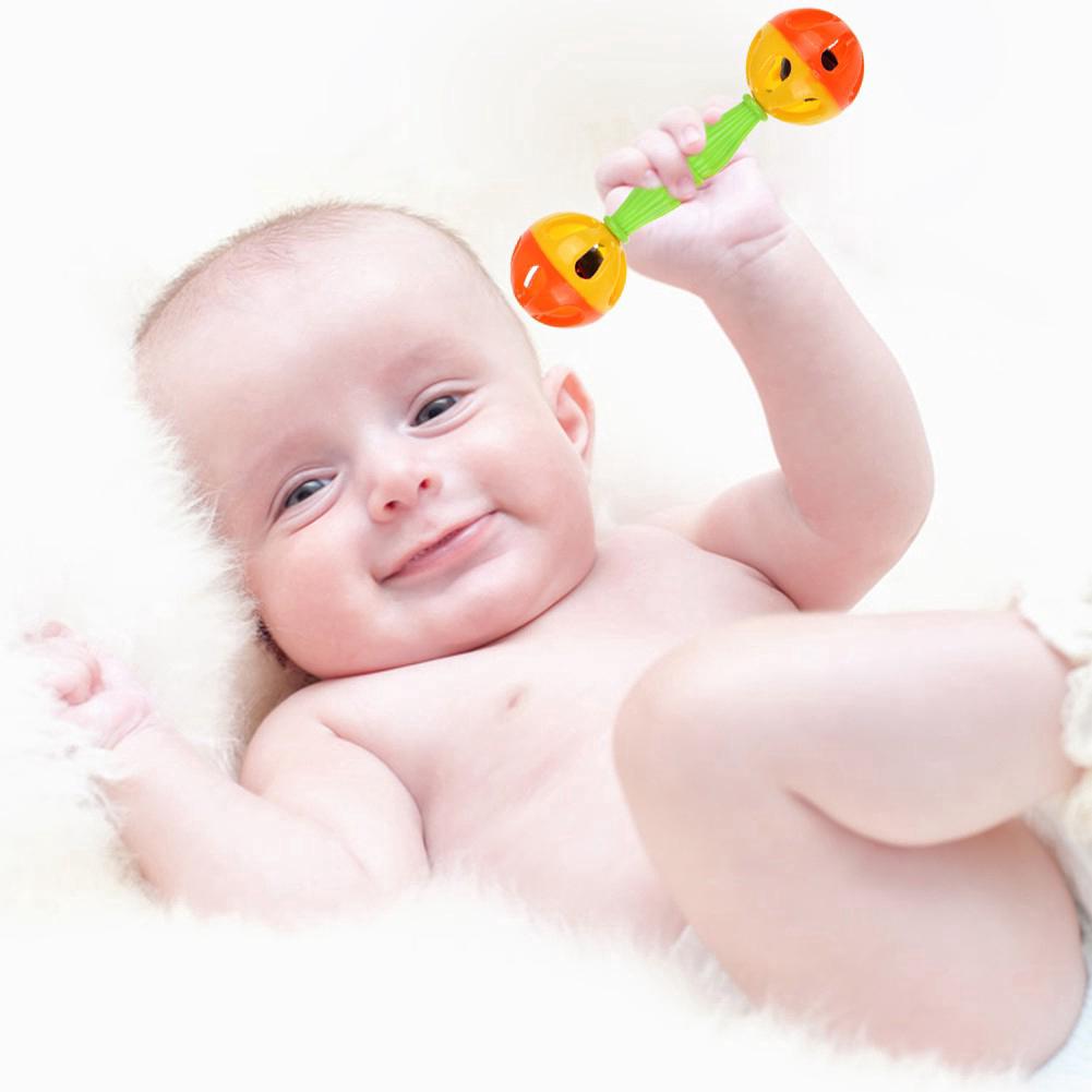 Toy rattle bell shakes dumbbell early development toy 0-12 months [MOP]