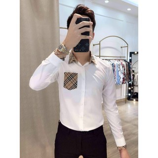 Áo Sơ Mi Nam Dài Tay Trắng BBR TAHISM020 Phối Màu Đặc Sắc Trẻ Trung Năng Động. | BigBuy360 - bigbuy360.vn