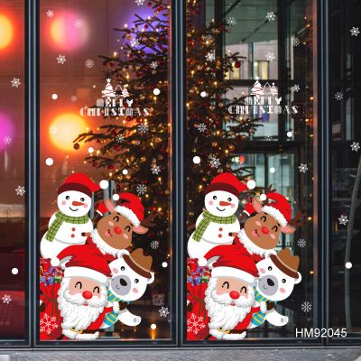 Decal Trang trí Noel 2021 -  Mẫu decal dán kính trang trí noel giá rẻ có keo sẵn