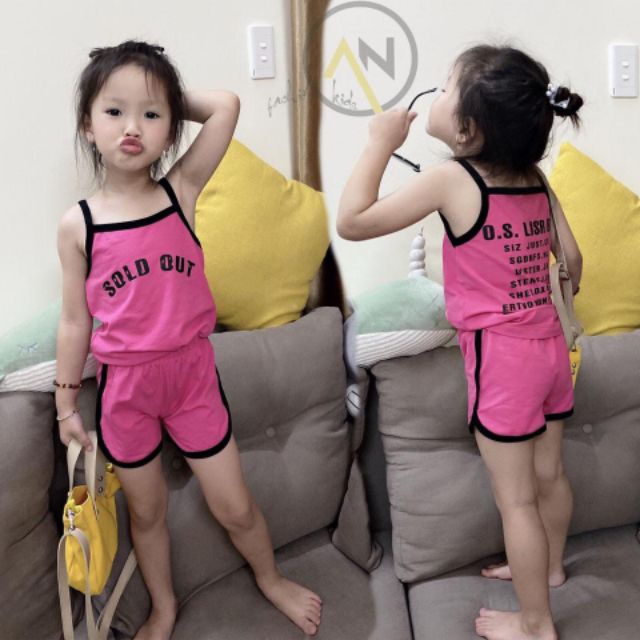 Bộ dây chữ cho bé gái 8-18kg